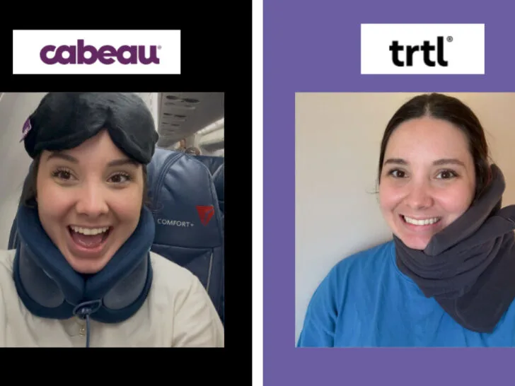 Cabeau vs TRTL Travel Pillow