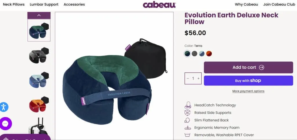 Evolution Earth Deluxe Neck Pillow