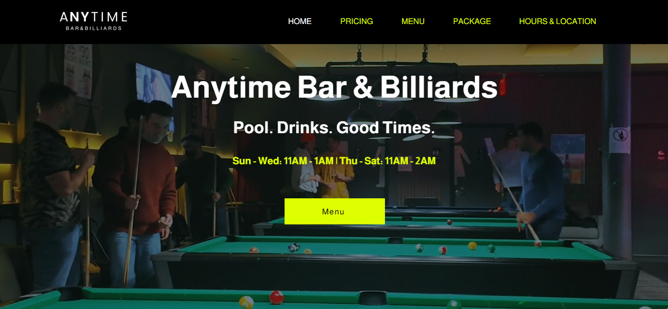 Best for Pool: Anytime Bar & Billiards